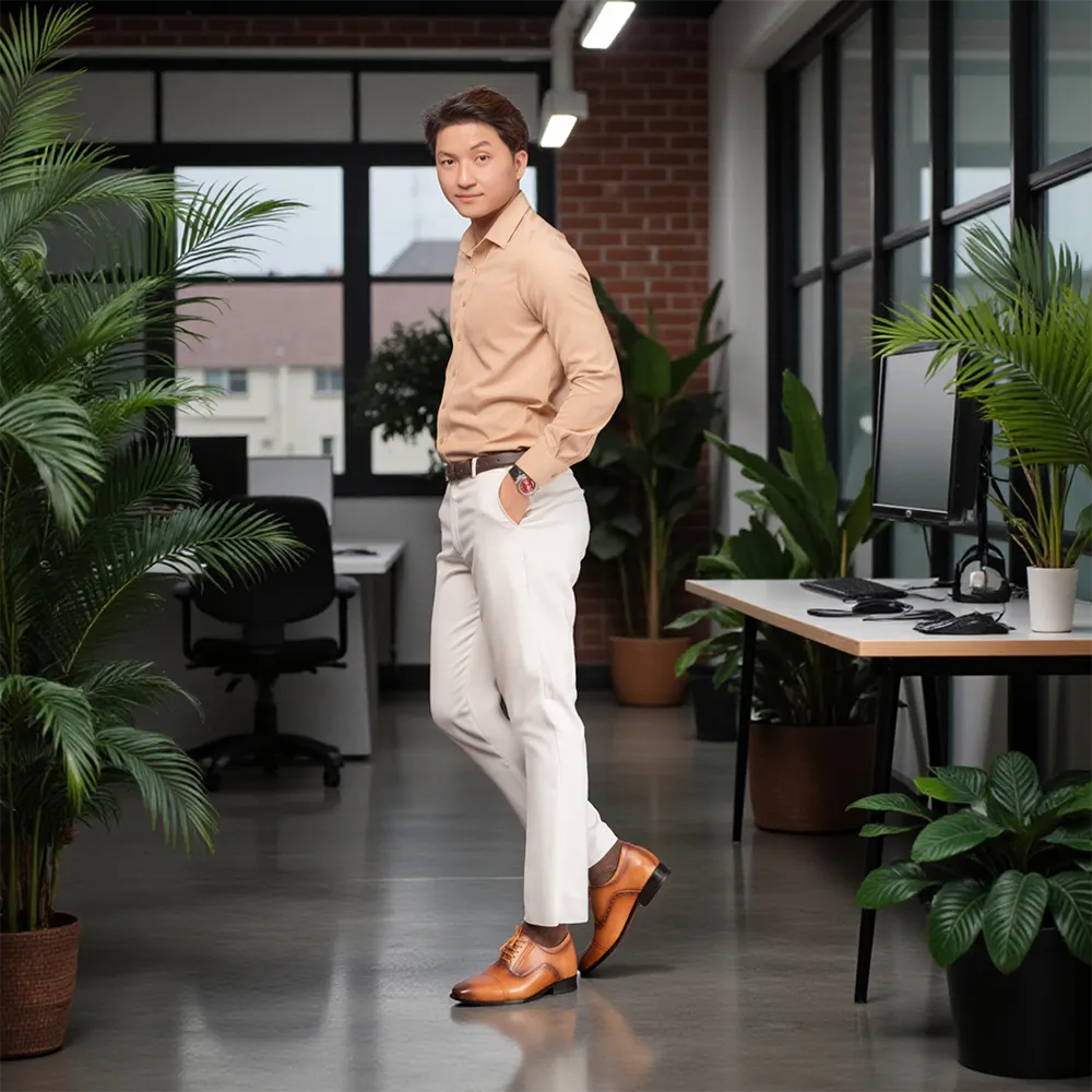 GIÀY CAO NAM A210NB 6CM - LUXURY SHOES