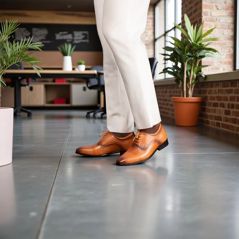 GIÀY CAO NAM A210NB 6CM - LUXURY SHOES