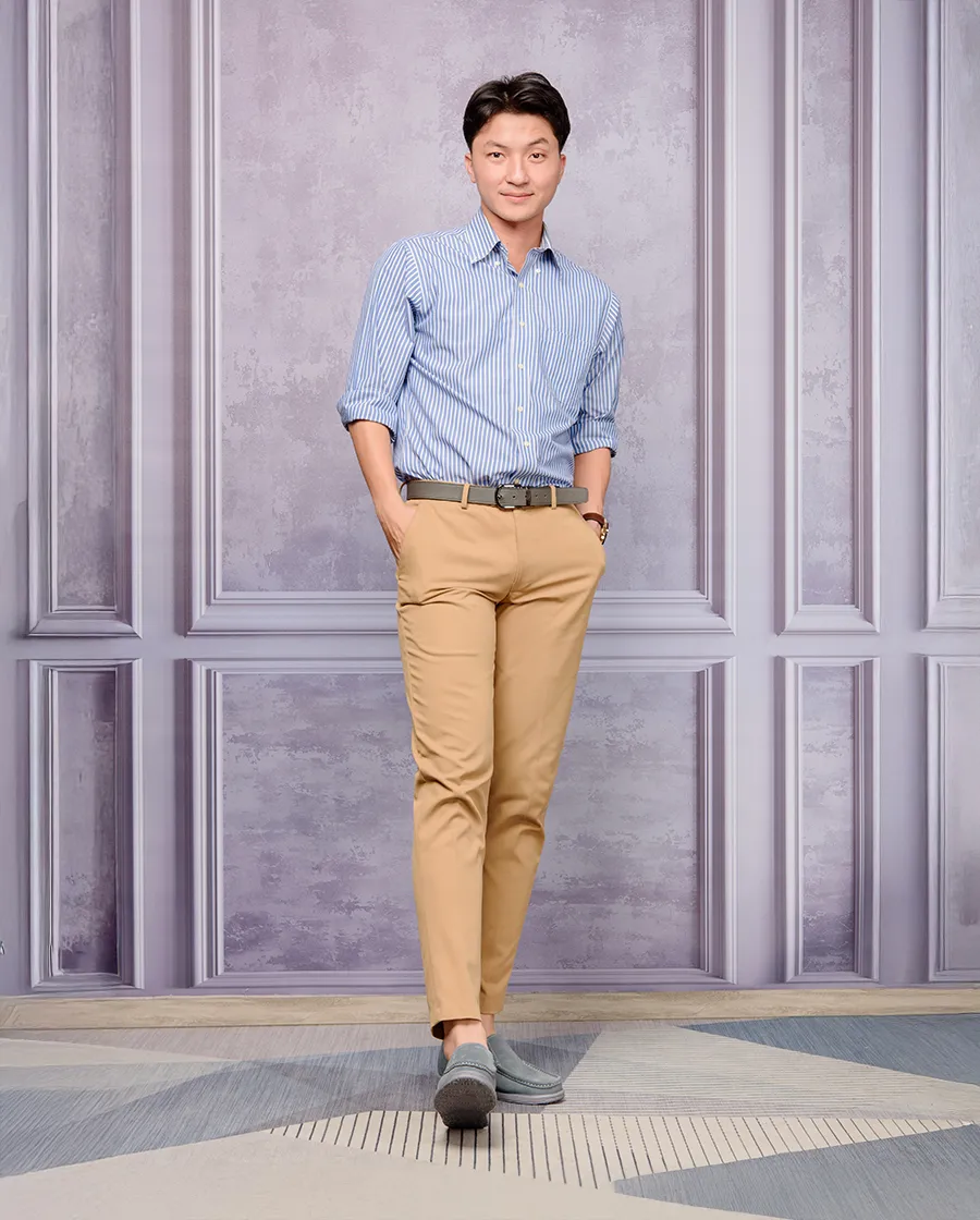 GIÀY ĐỘN NAM T163 XANH CAO 5CM