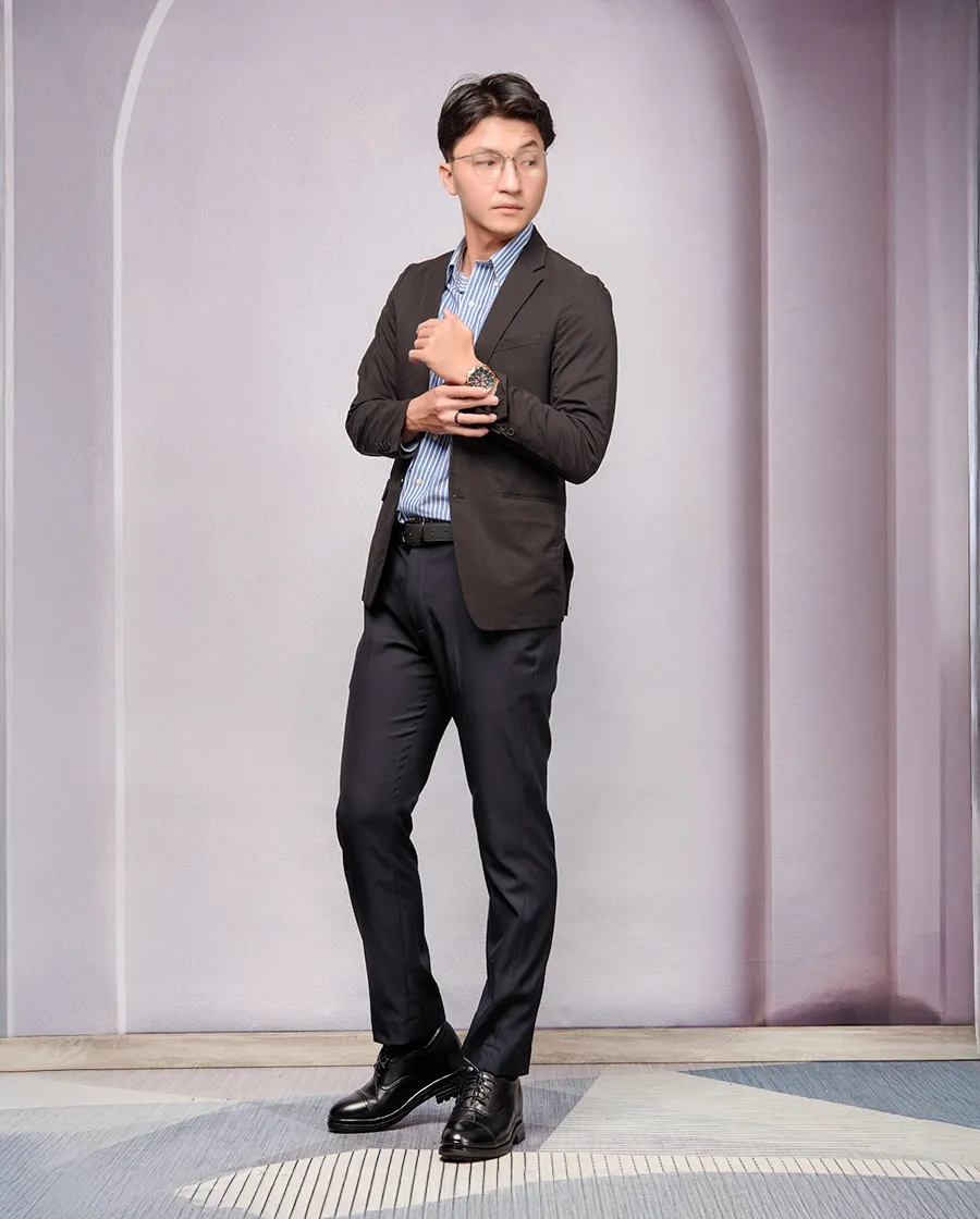 GIÀY CAO NAM SIÊU NHẸ T122Đ CAO 9CM