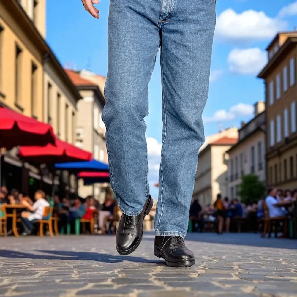 GIÀY CAO NAM  SIÊU NHẸ T122 ĐEN CAO 7CM