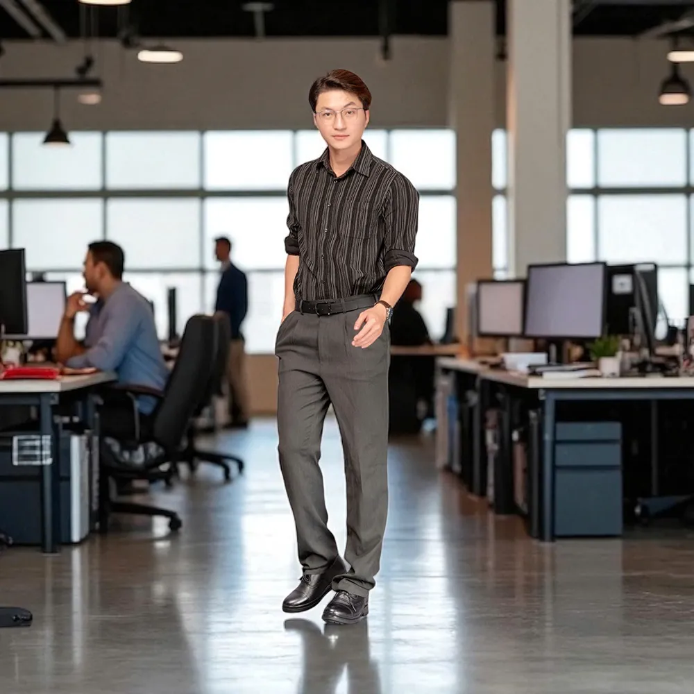 GIÀY CAO NAM  SIÊU NHẸ T122 ĐEN CAO 7CM