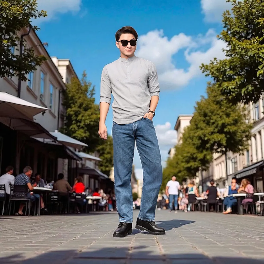 GIÀY CAO NAM T178 ĐEN SẦN CAO 11CM