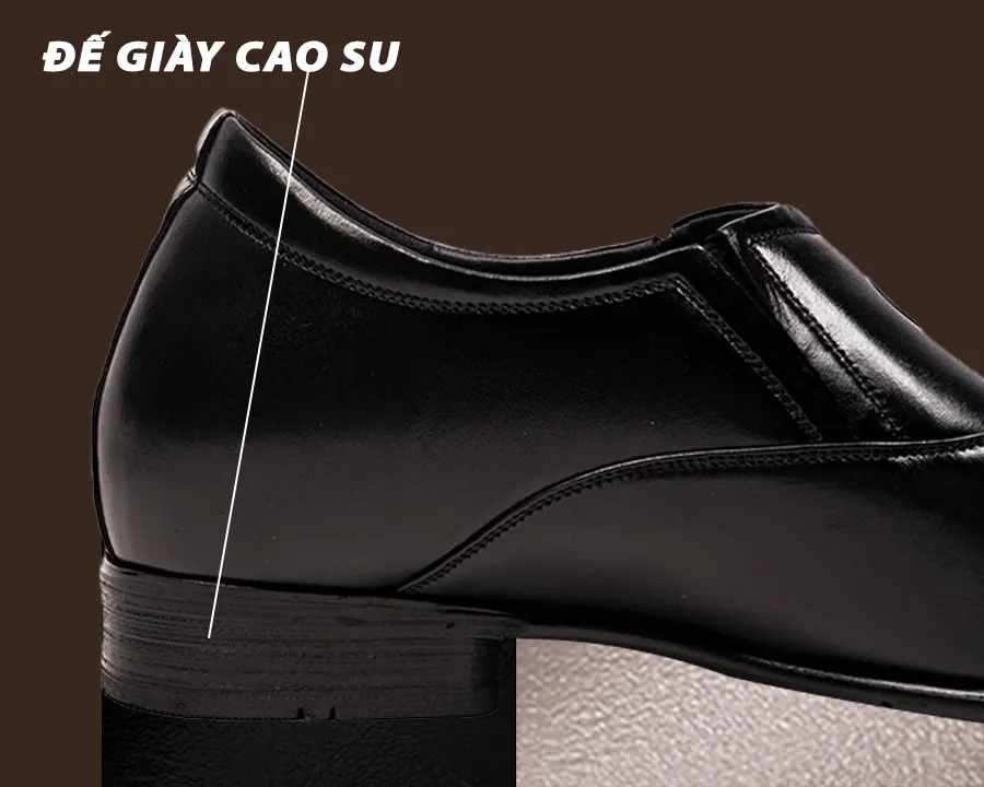 GIÀY TĂNG CHIỀU CAO NAM S1005 ĐEN TRƠN