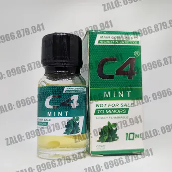 Popper c4 mint xanh lá mùi dễ chịu quyến rũ mạnh mẽ khi làm tình