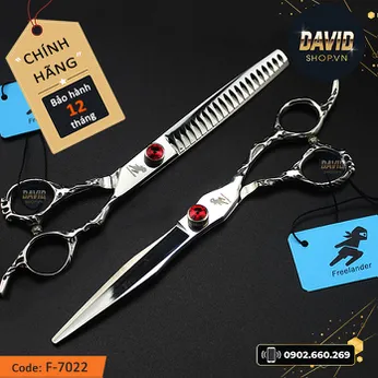 Bộ kéo cắt tỉa lông chó mèo Freelander 7 inch F-7022