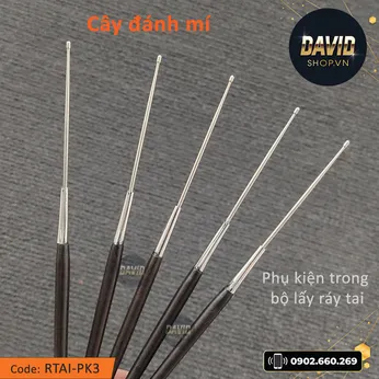 Cây đánh mí trong bộ dụng cụ lấy ráy tai