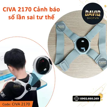 Đai chống gù lưng cho trẻ em báo rung thông minh posture corrector CIVA 2170