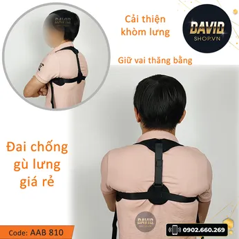 Đai chống gù lưng người lớn trẻ em AAB 810
