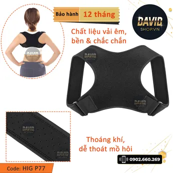 Đai chống gù lưng HIG P77 hàng xịn