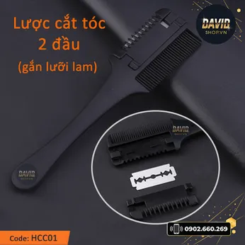 Lược cắt tóc gắn lưỡi dao lam HCC01