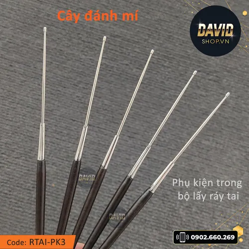 Cây đánh mí trong bộ dụng cụ lấy ráy tai