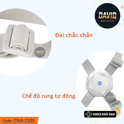 Đai chống gù lưng cho trẻ em báo rung thông minh posture corrector CIVA 2105