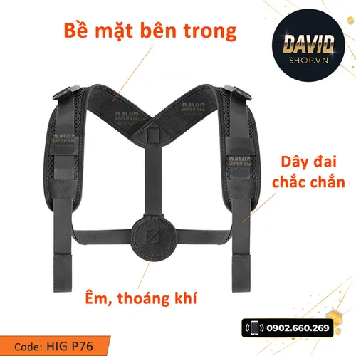 Đai chống gù lưng HIG P76 hàng xịn