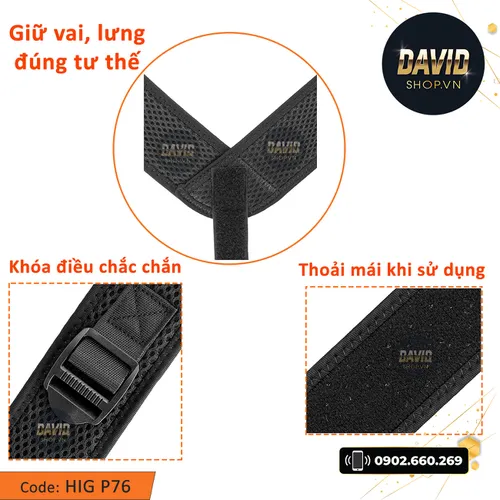 Đai chống gù lưng HIG P76 hàng xịn