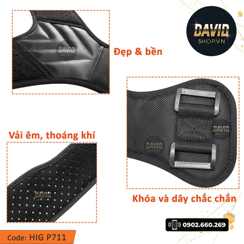 Đai chống gù lưng HIG P711 hàng xịn