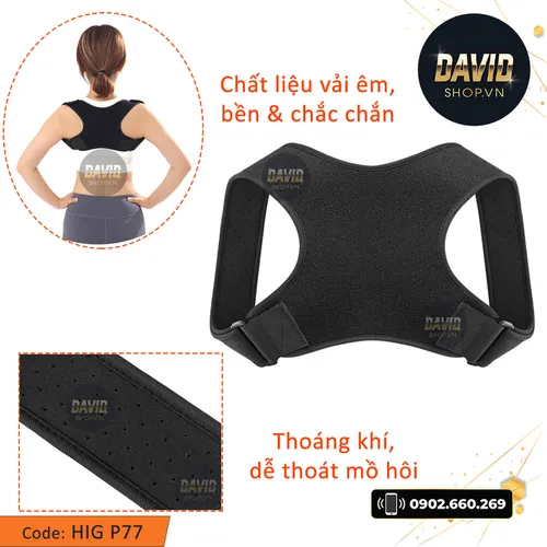 Đai chống gù lưng HIG P77 hàng xịn
