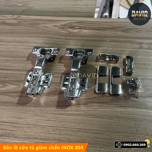 Bản lề giảm chấn inox 304 BL3F-001