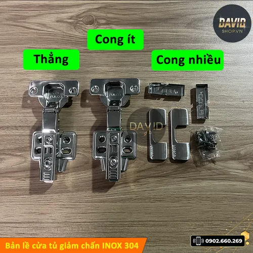 Bản lề giảm chấn inox 304 BL3F-001