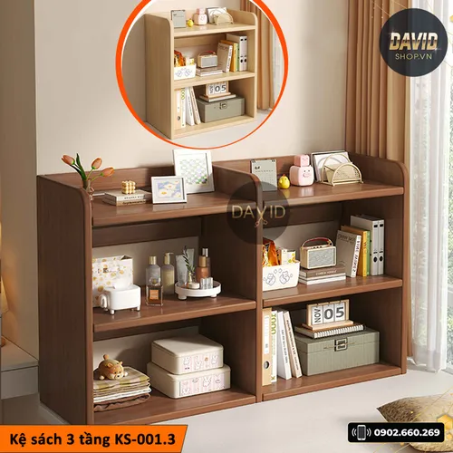 Kệ sách để bàn 3 tầng KS-001.3