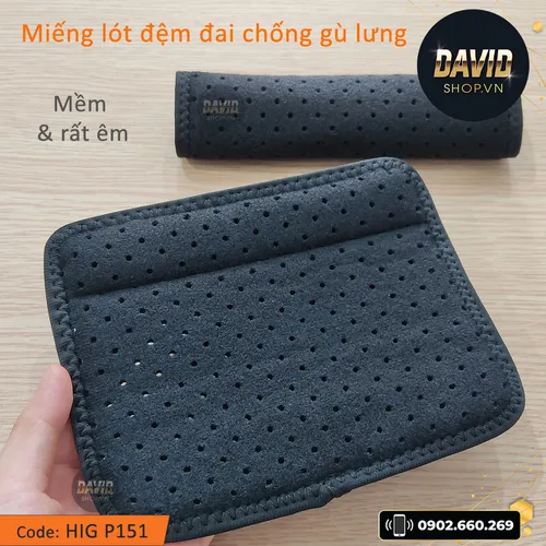 Miếng lót đệm đai chống gù lưng cao cấp HIG P151