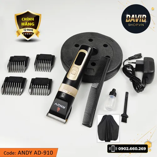 Tông đơ cắt tóc Andy AD-910 có 4 turbo điều chỉnh cấp độ