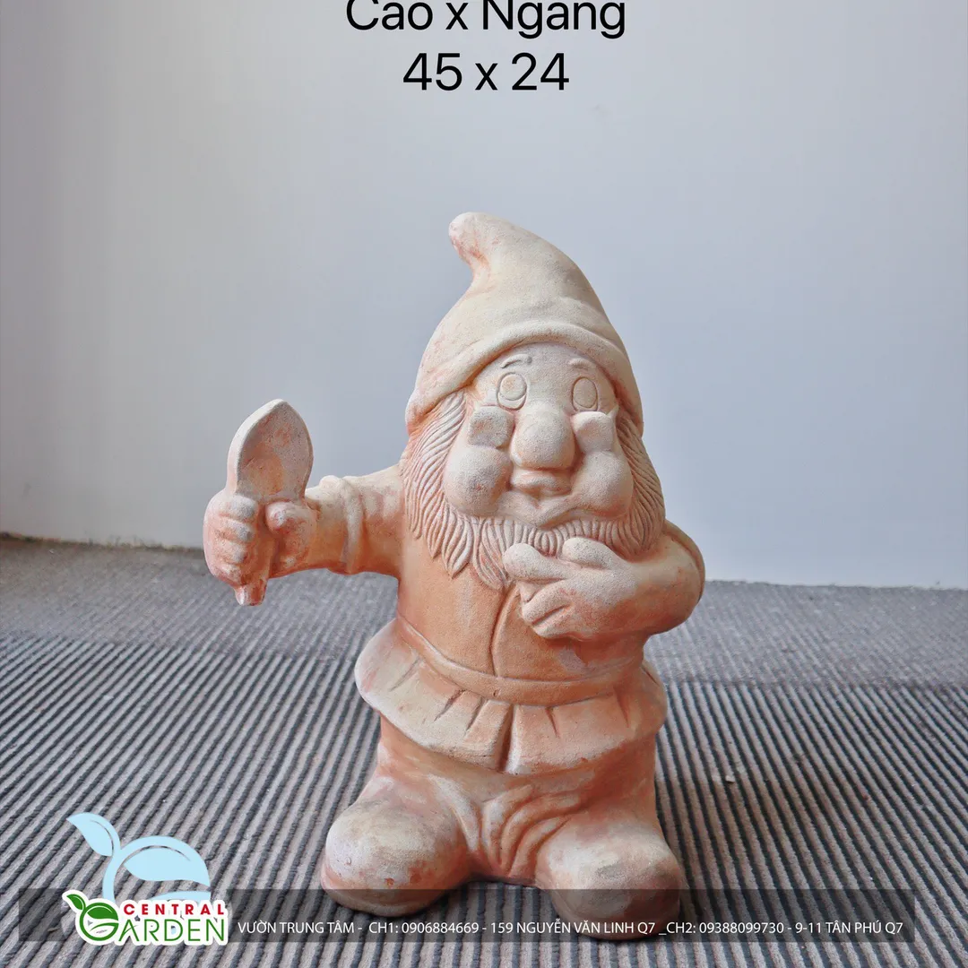 TƯỢNG ĐẤT NUNG THẦN LUN GIỮ VƯỜN ĐỨNG