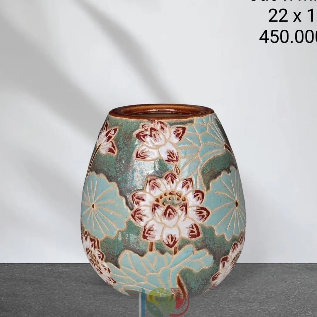 BÌNH SEN MIỆNG BẰNG 23CM