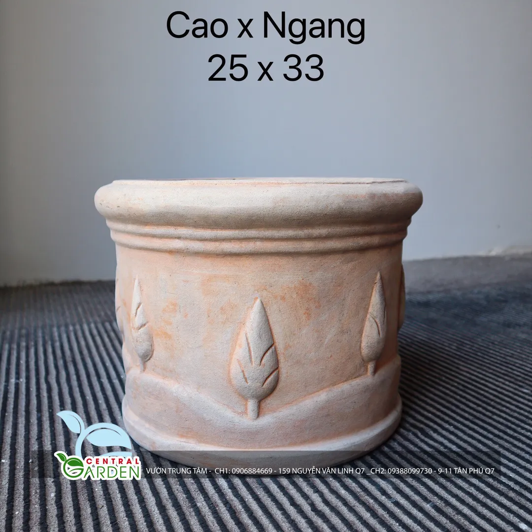 CHẬU ĐẤT NUNG VÀNH HOA