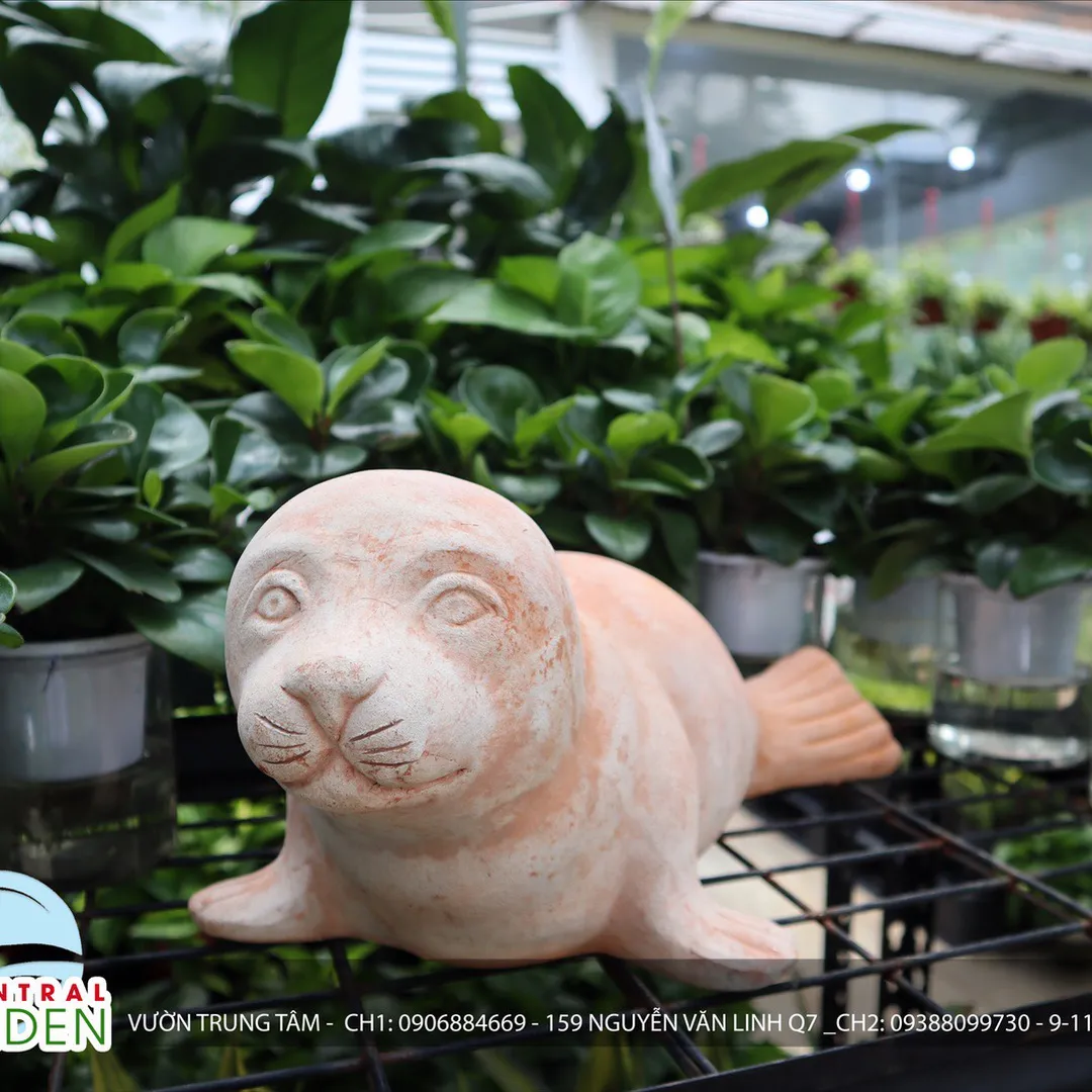 TƯỢNG ĐẤT NUNG SƯ TỬ BIỂN LỚN