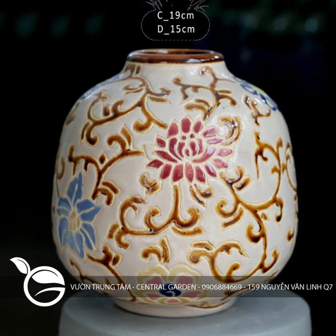 BÌNH BÁ HOA MIỆNG TÚM