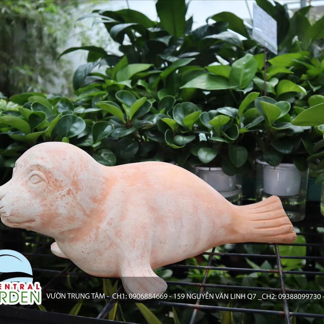 TƯỢNG ĐẤT NUNG SƯ TỬ BIỂN LỚN