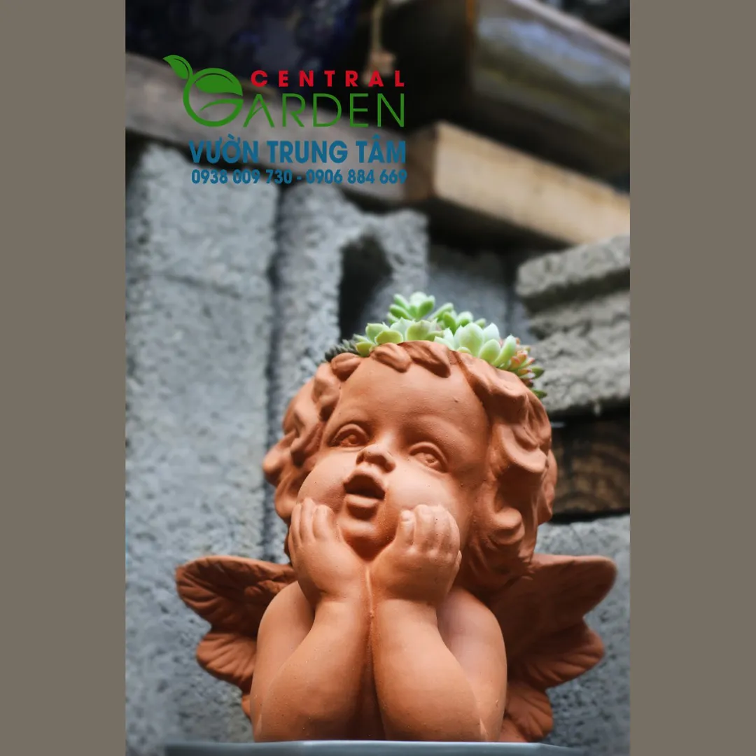 CHẬU ĐẤT NUNG THIÊN THẦN LỚN