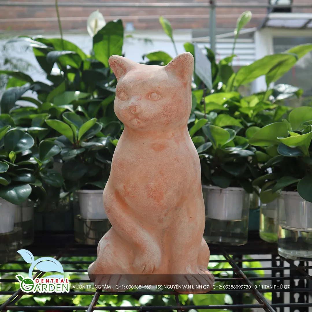 TƯỢNG ĐẤT NUNG MÈO LỚN