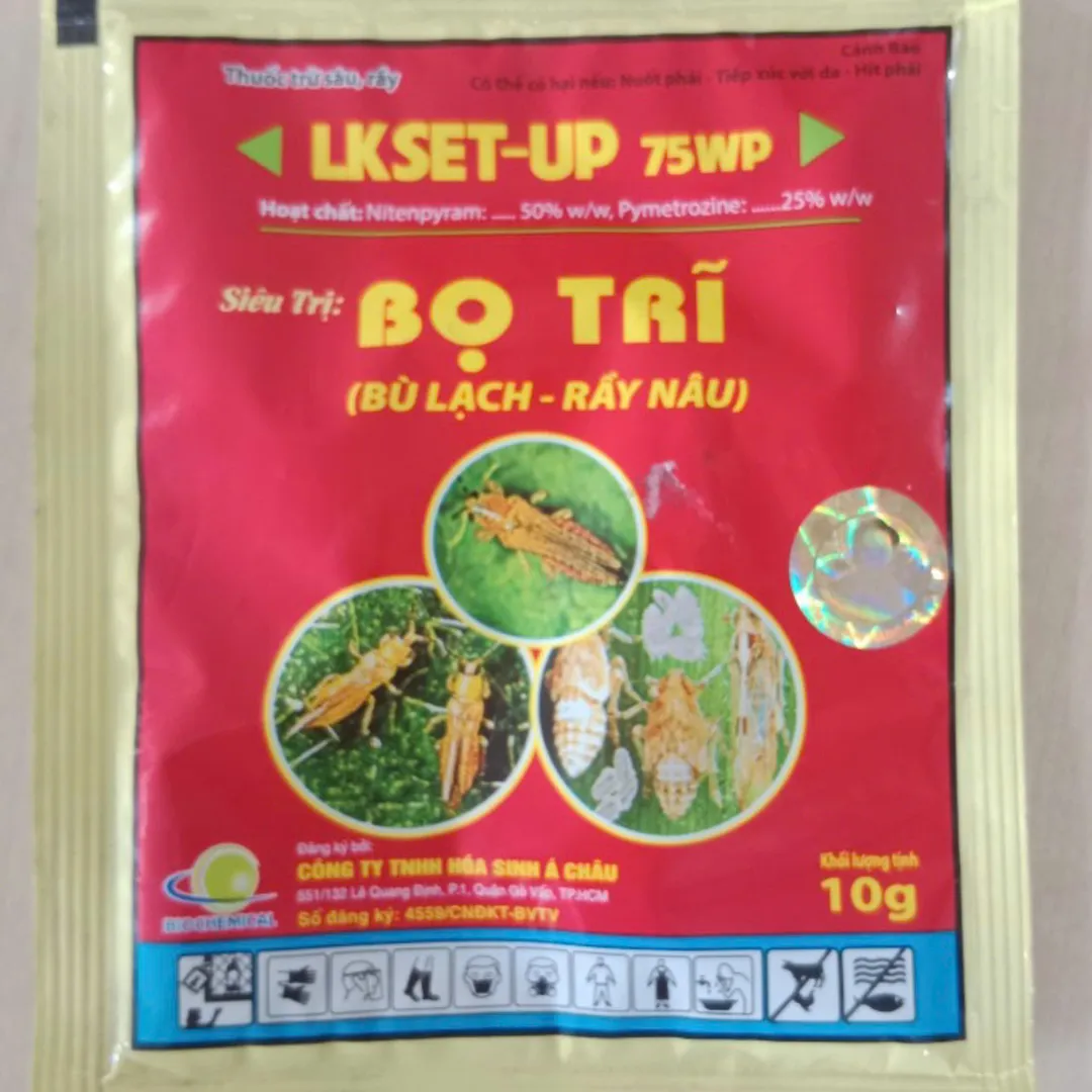 LKSET-UP: Hỗn Hợp Hoạt Chất Mạnh Diệt Bọ Trĩ và Rầy Nâu gói 10g