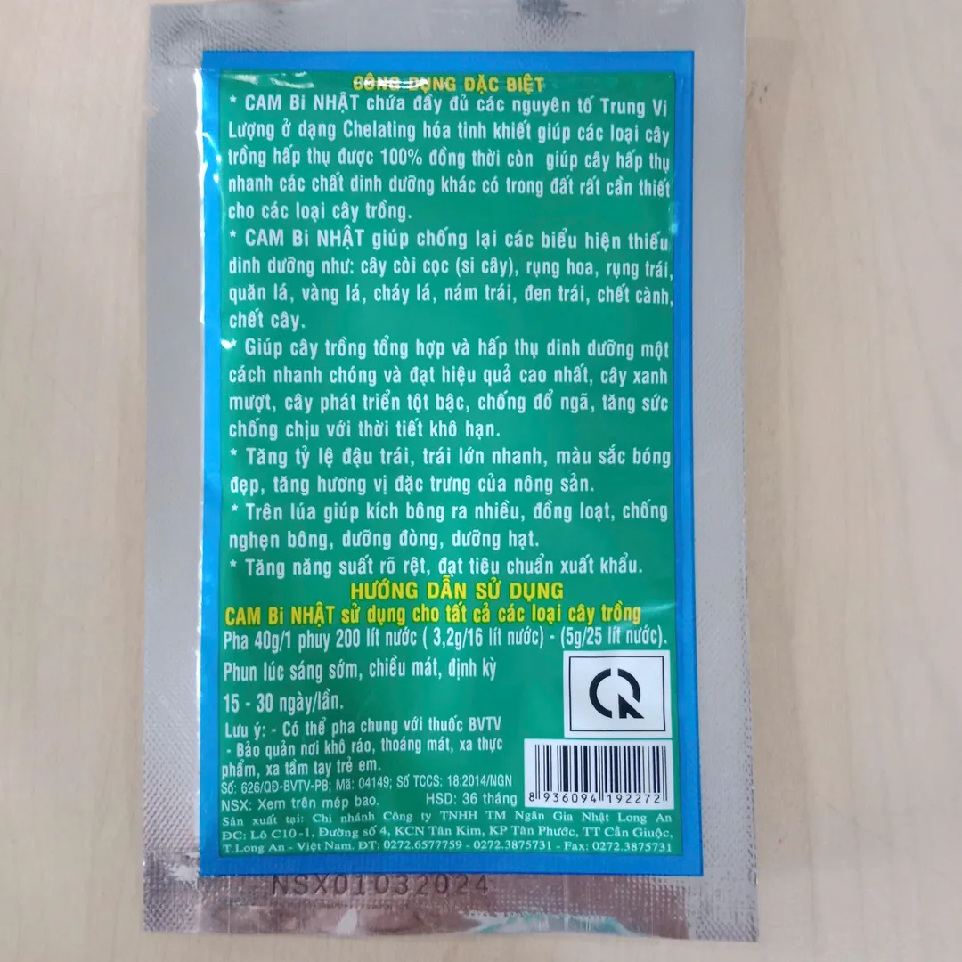 Phân Bón Lá Trung Vi Lượng Cambi Nhật