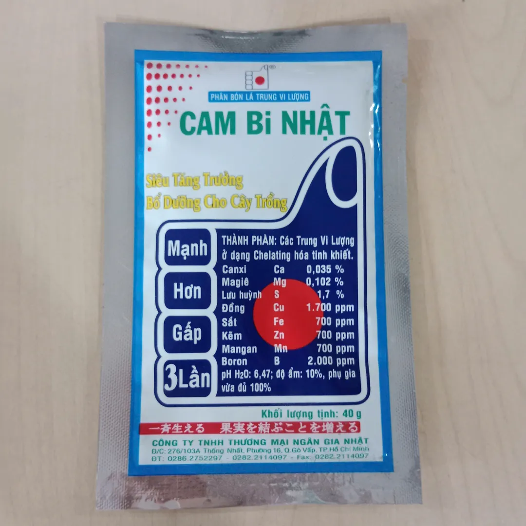 Phân Bón Lá Trung Vi Lượng Cambi Nhật
