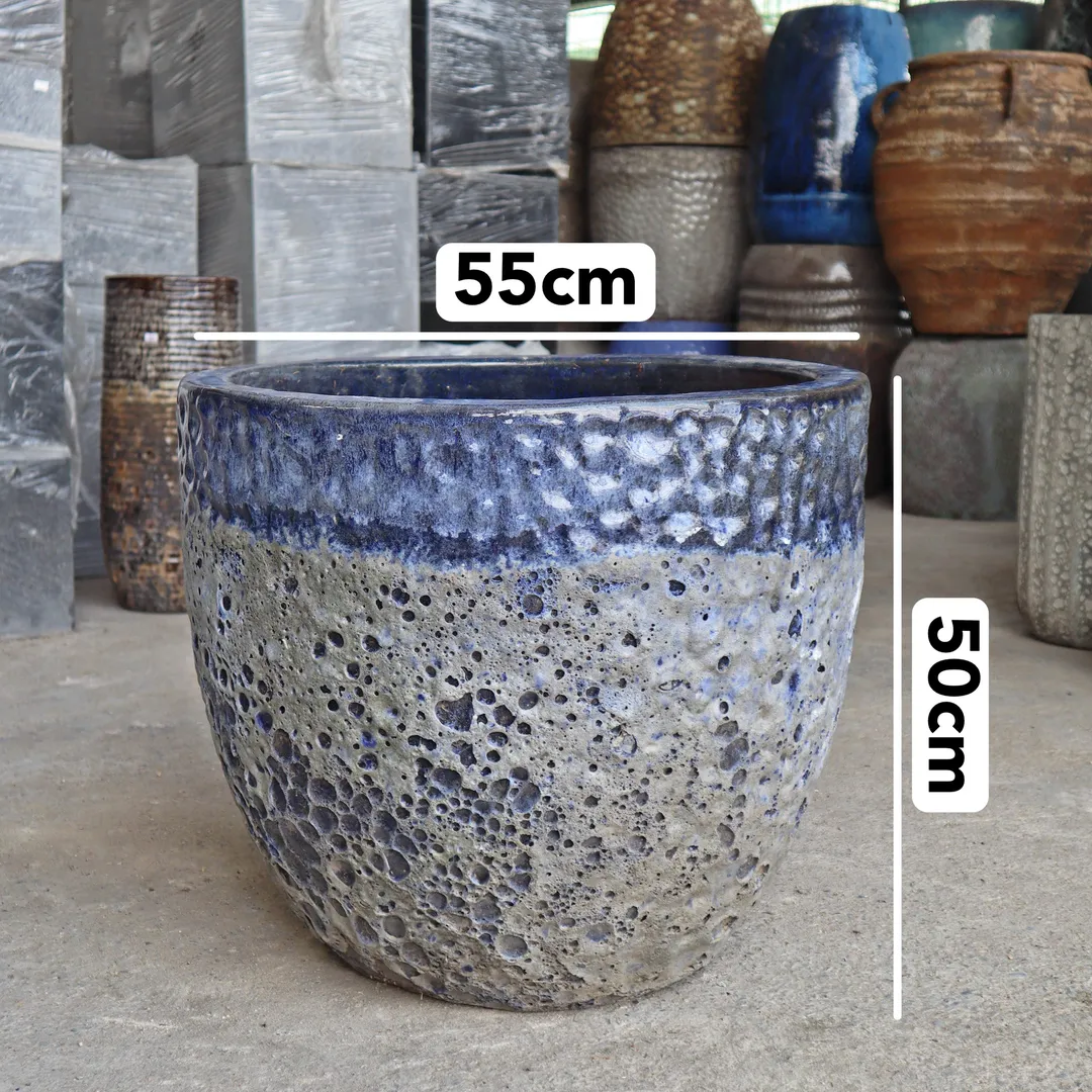 CHẬU MEN SÔI XUẤT KHẨU 55X50