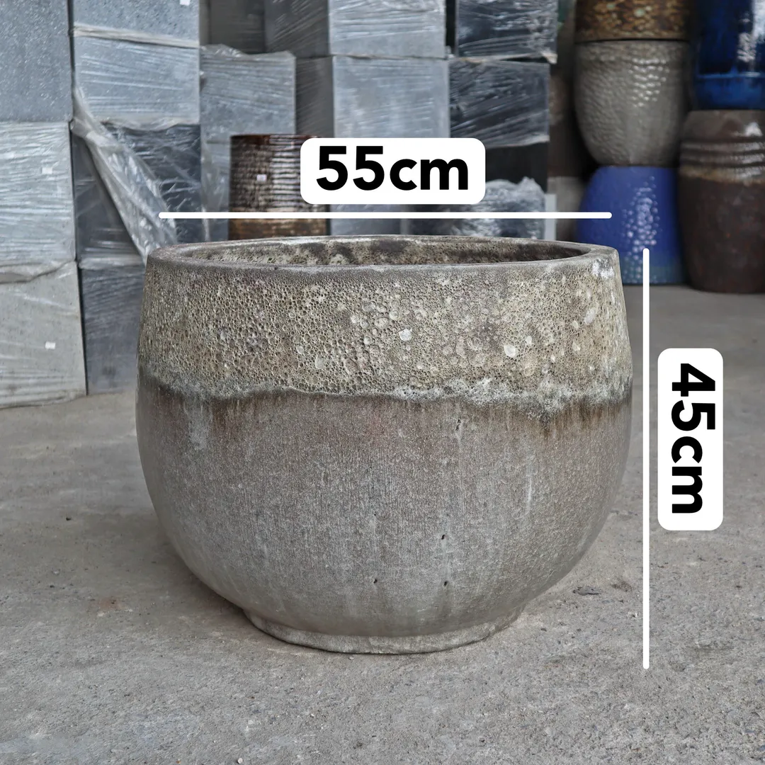 CHẬU MEN SÔI XUẤT KHẨU 55X45