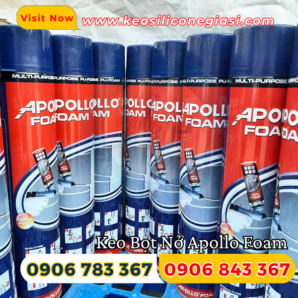 Keo bọt trương nở Apollo Foam Keo bọt trương nở Apollo Foam