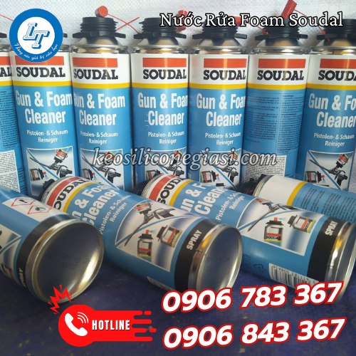 Nước rửa foam soudal 2 Nước rửa foam soudal 2