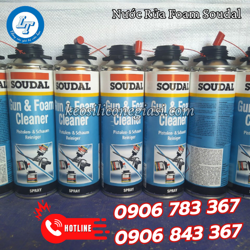 Nước rửa foam soudal 3 Nước rửa foam soudal 3