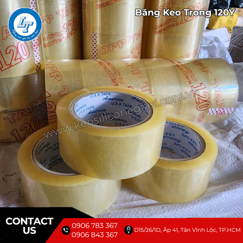 băng keo trong 120Y giá sỉ kho dùng mỗi ngày 2 băng keo trong 120Y giá sỉ kho dùng mỗi ngày 2