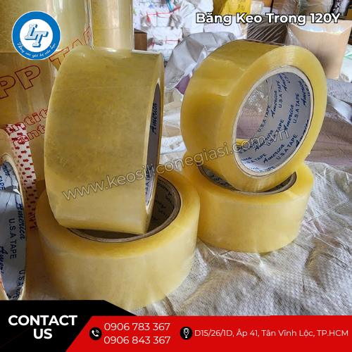 băng keo trong 120Y giá sỉ kho dùng mỗi ngày 4 băng keo trong 120Y giá sỉ kho dùng mỗi ngày 4