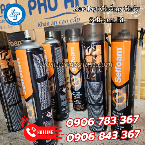 Keo Bọt Nở Chống Cháy Selfoam B1 3 Keo Bọt Nở Chống Cháy Selfoam B1 3