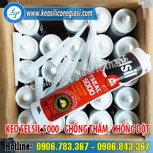 Keo selsil 5000 thùng 25 chai