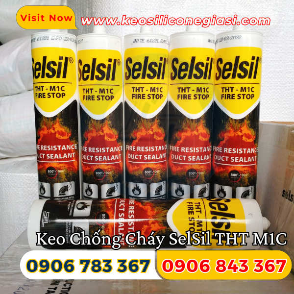 keo chống cháy selsil tht m1c  keo chống cháy selsil tht m1c