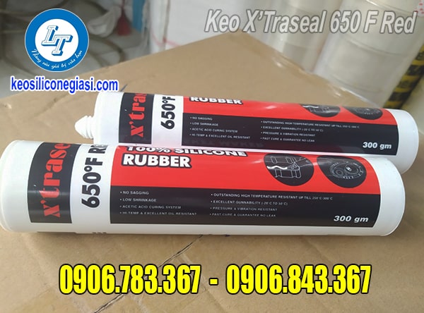 đại lý cung cấp keo Red RTV Silicone 650F chất lượng - giá tốt keo xtraseal 650f red