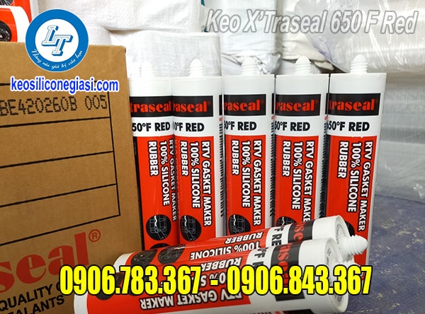 đại lý cung cấp keo Red RTV Silicone 650F chất lượng - giá tốt keo xtraseal 650f red