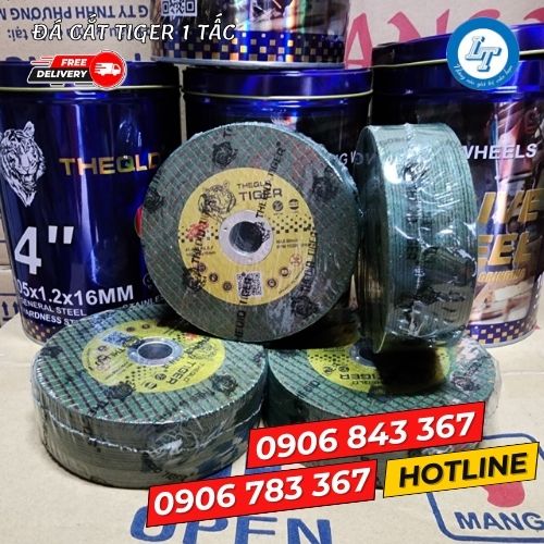 đá Theoid Tiger 1 tấc cắt sắt, thép, inox giá tốt hộp 100 viên 3 đá Theoid Tiger 1 tấc cắt sắt, thép, inox giá tốt hộp 100 viên 3